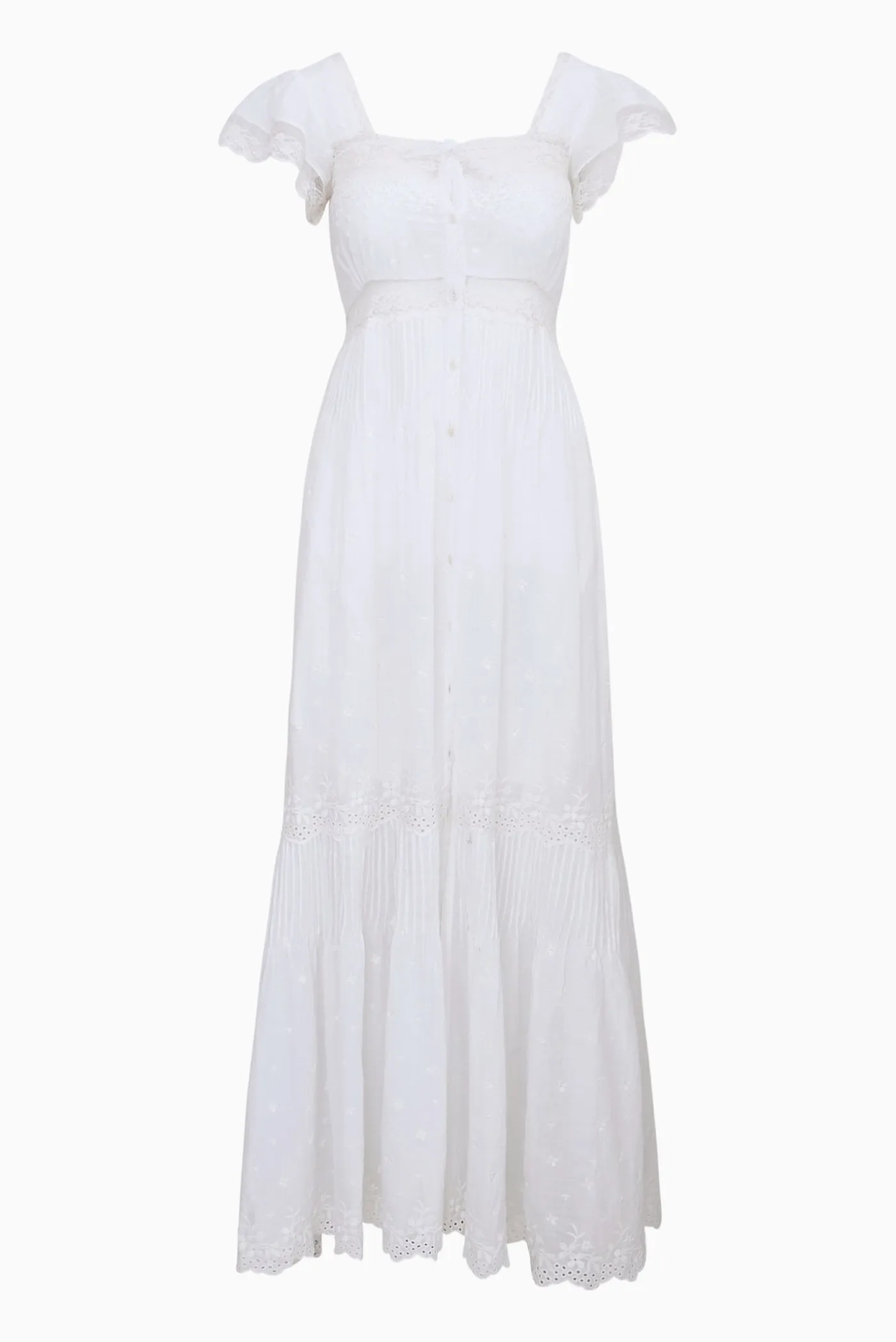 Georgine Cotton Lace Maxi Dress