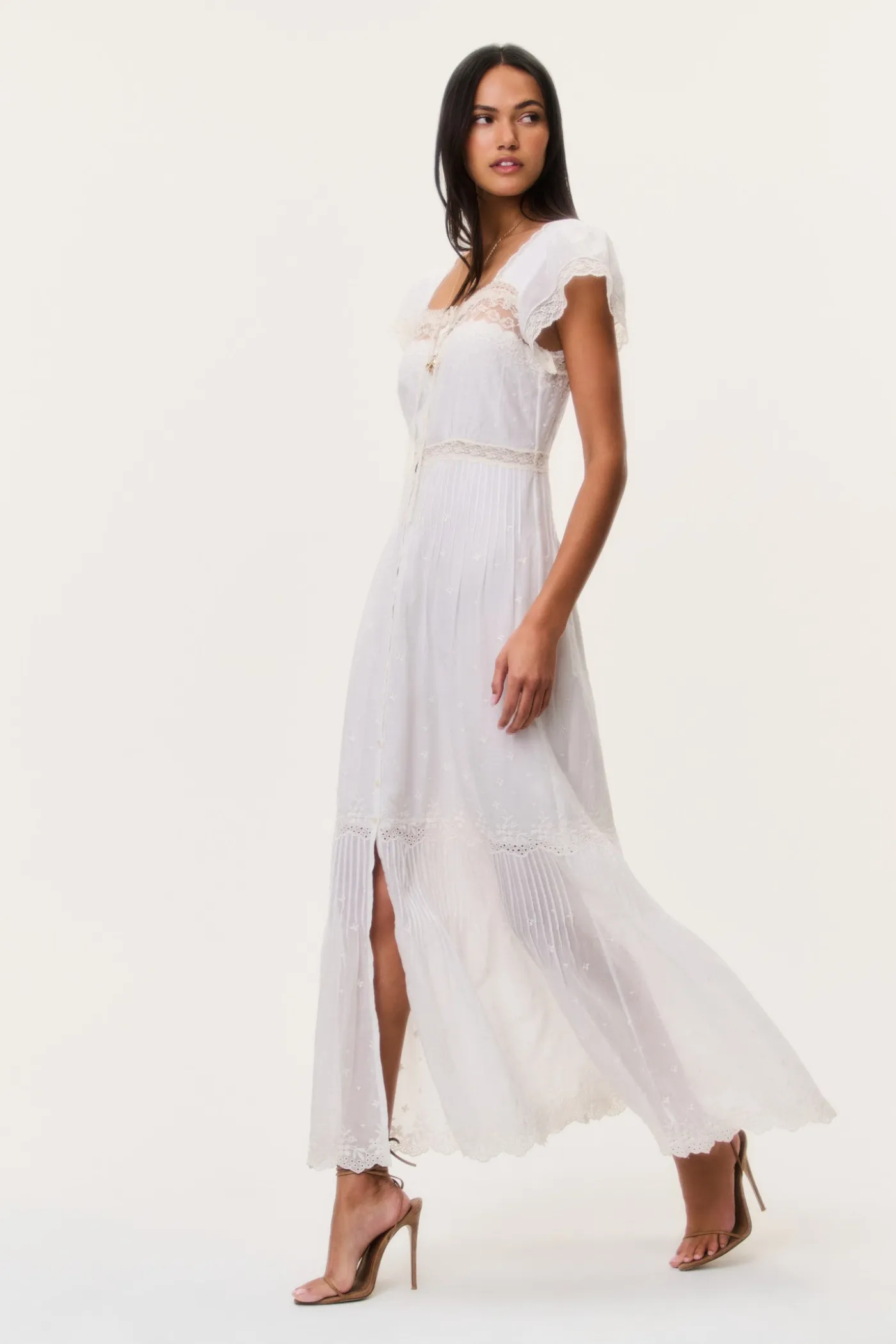 Georgine Cotton Lace Maxi Dress