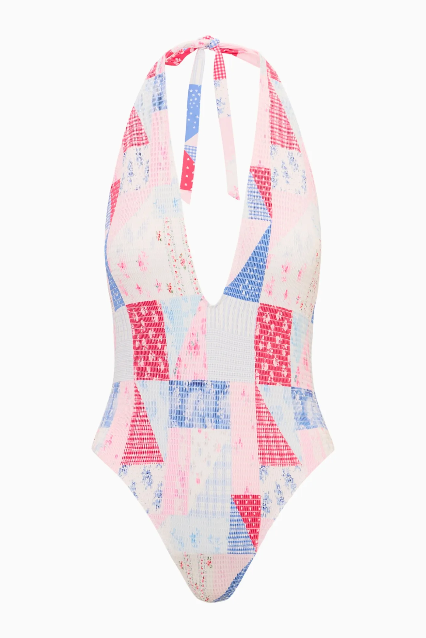 Glenna Patchwork One-Piece Swimsuit