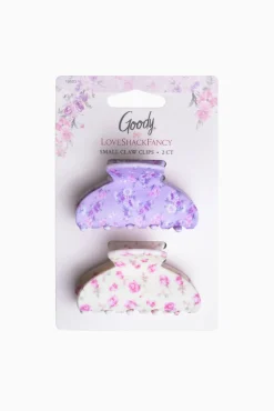 Goody x Love Shack Fancy Small Claw Clip - 2ct - Happy Thoughts and Ribbon Rosa