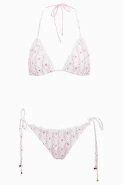 Harbor Cherry Stripe Bikini