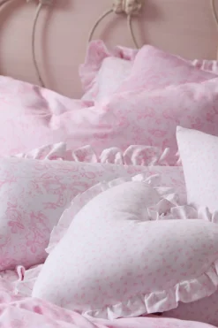 Heart Shape Ruffle Pillow