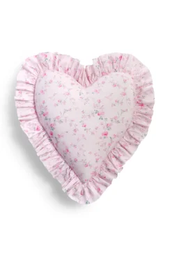 Heart Shape Ruffle Pillow