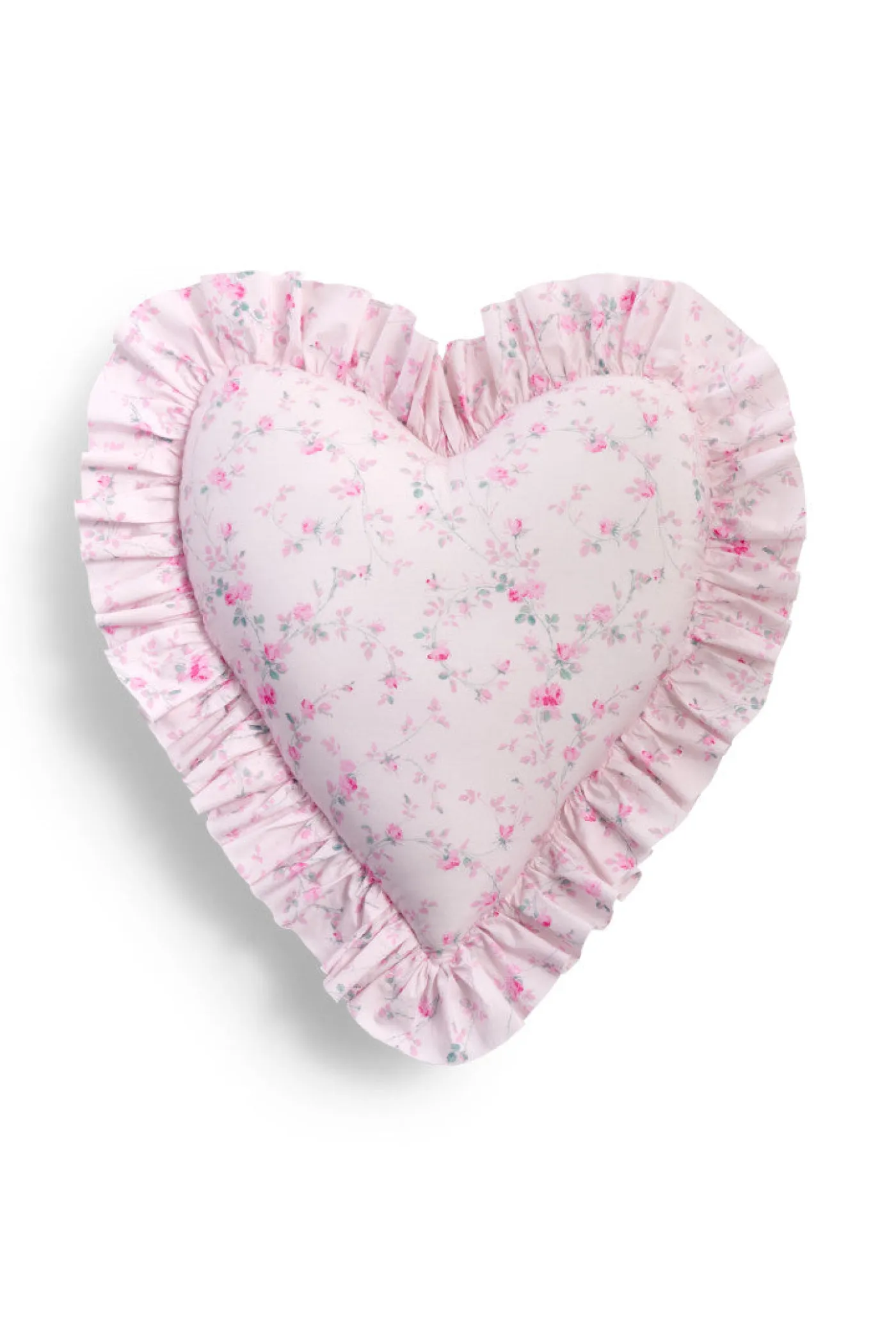 Heart Shape Ruffle Pillow