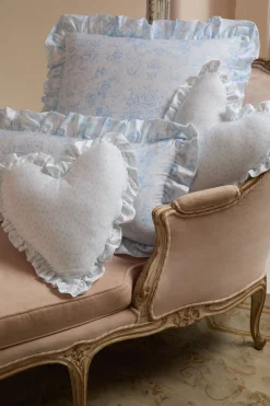 Heart Shape Ruffle Pillow
