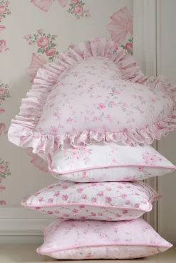 Heart Shape Ruffle Pillow