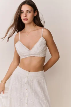 Ismene Cotton Victorian Bralette Top