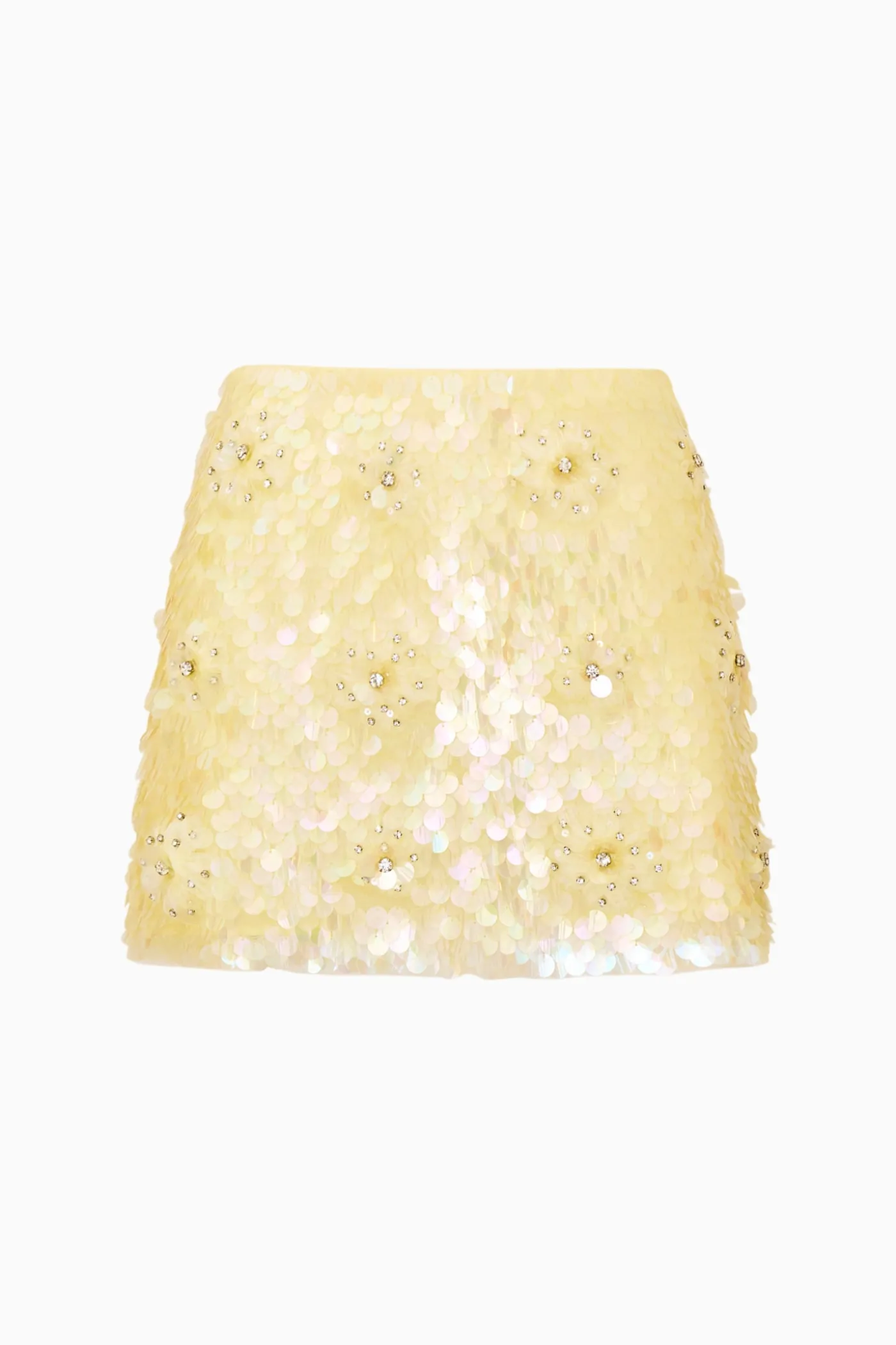Kailini Flower Sequin Mini Skirt