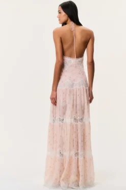 Kieva Floral Cotton-Silk Maxi Dress