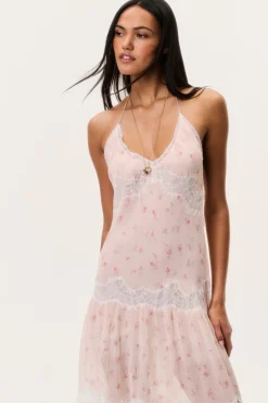 Kieva Floral Cotton-Silk Maxi Dress