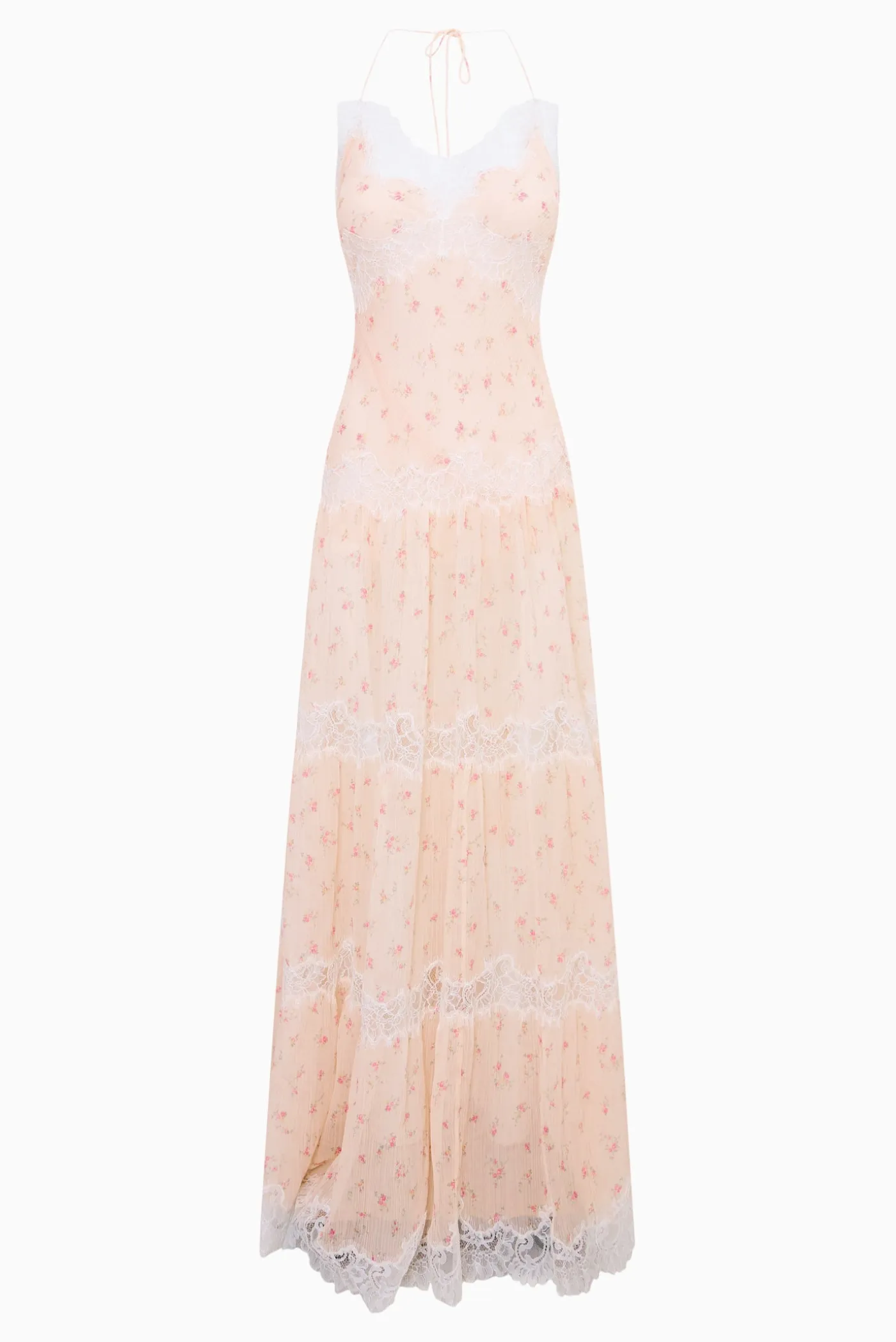 Kieva Floral Cotton-Silk Maxi Dress
