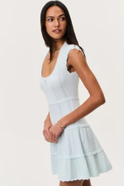 Laighton Stretch Pointelle Mini Dress
