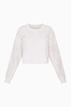 Lalo Bandana Eyelet Fleece Pullover
