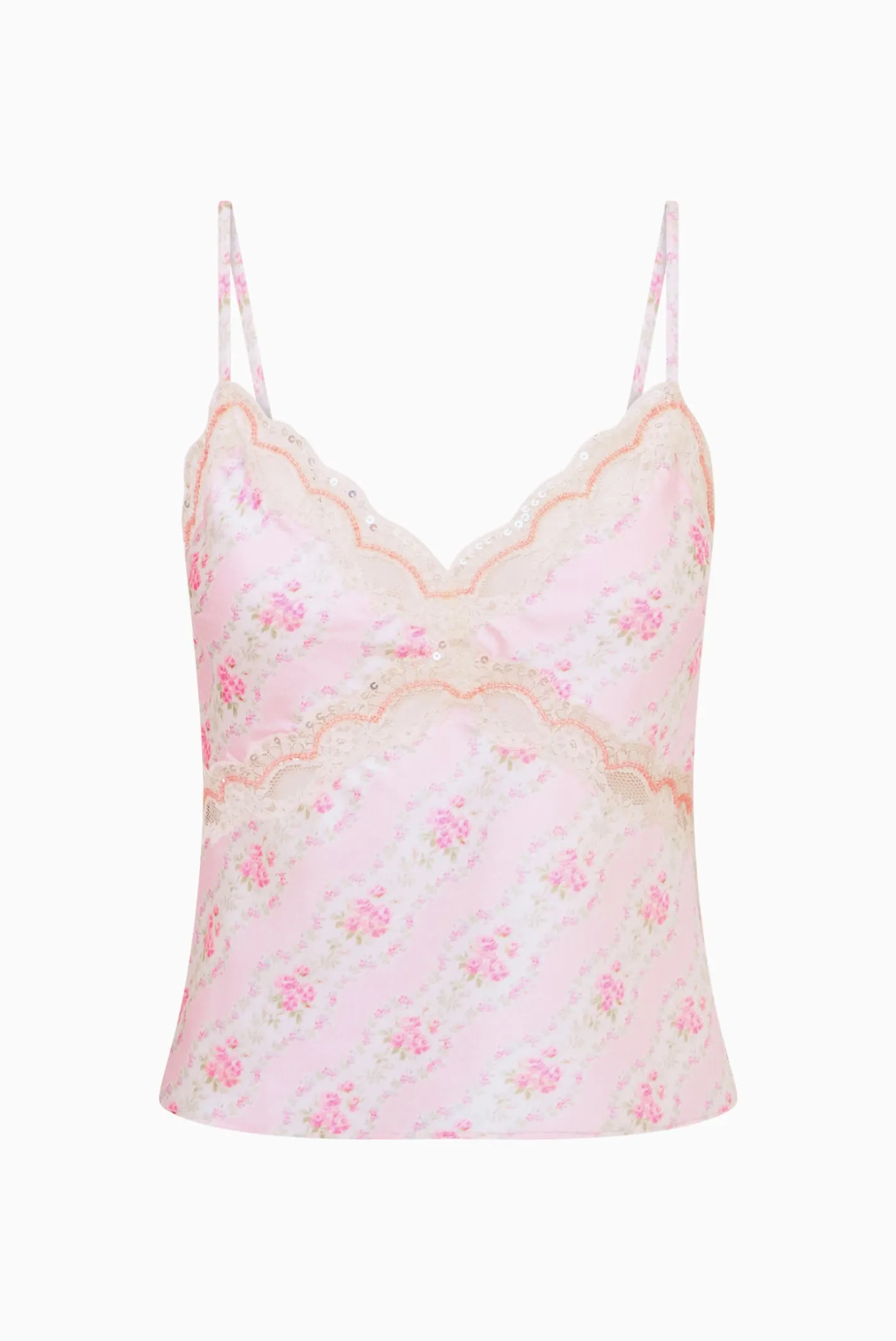 Lamora Floral Satin Top