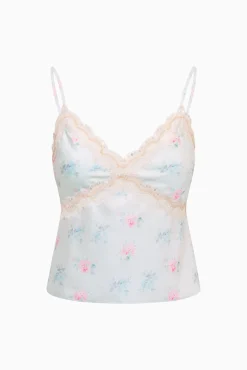 Lamora Floral Satin Top