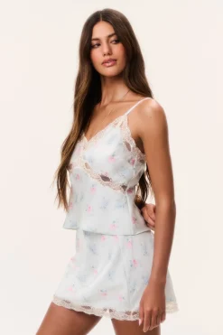 Lamora Floral Satin Top