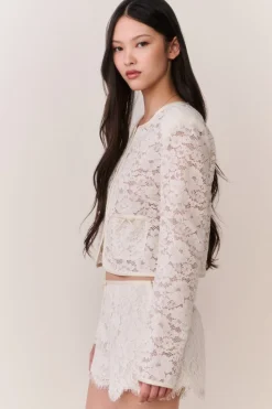 Lavendine Lace Mini Shorts