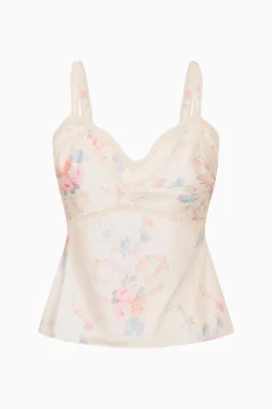 Lirena Floral Bow Print Cami Top