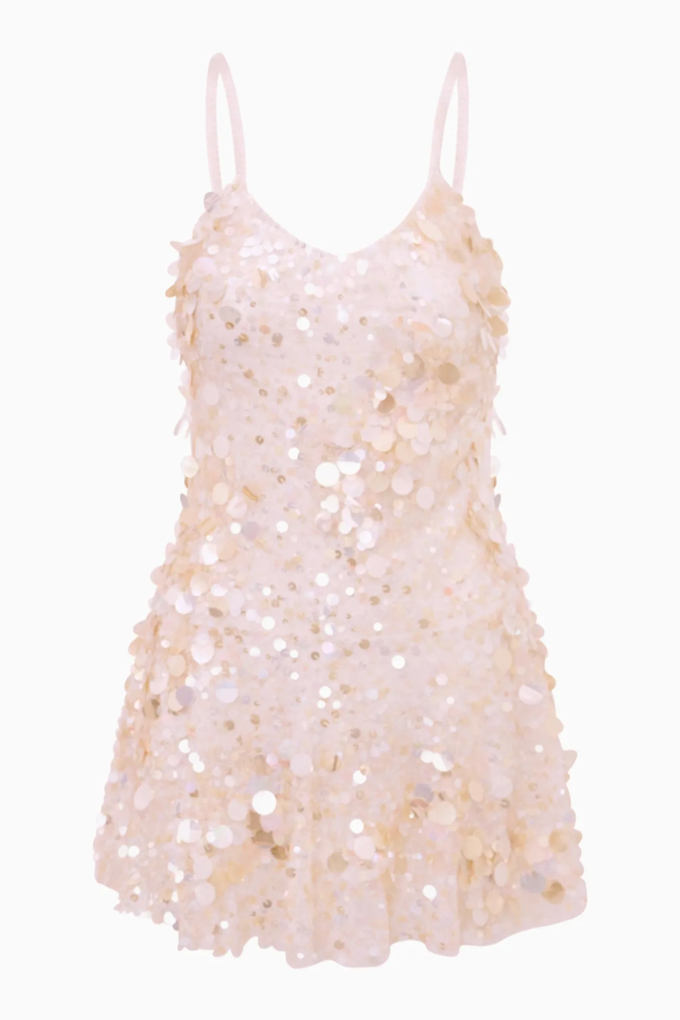 Liria Vanilla Blush Sequin Mini Dress