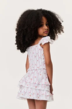 Little Girls Cherry Stripe Billie Skirt