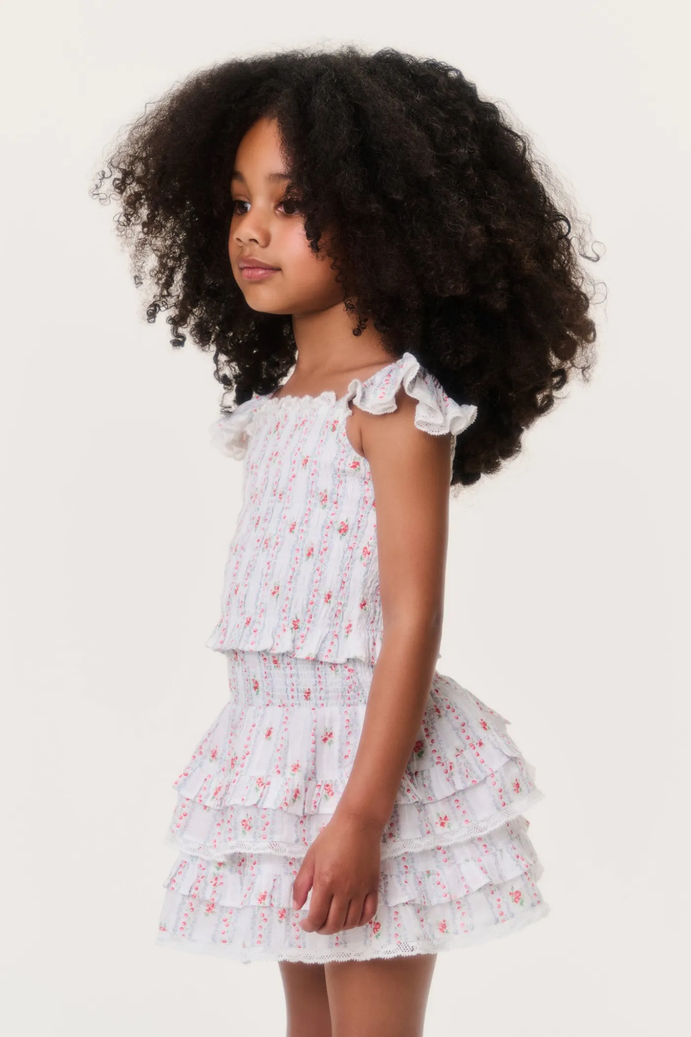 Little Girls Cherry Stripe Billie Skirt