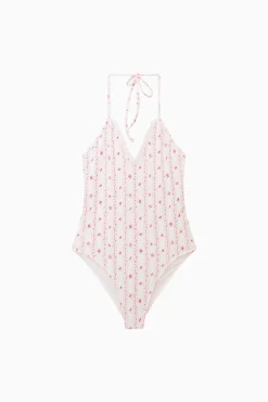 Little Girls Cherry Stripe Liorra Swimsuit
