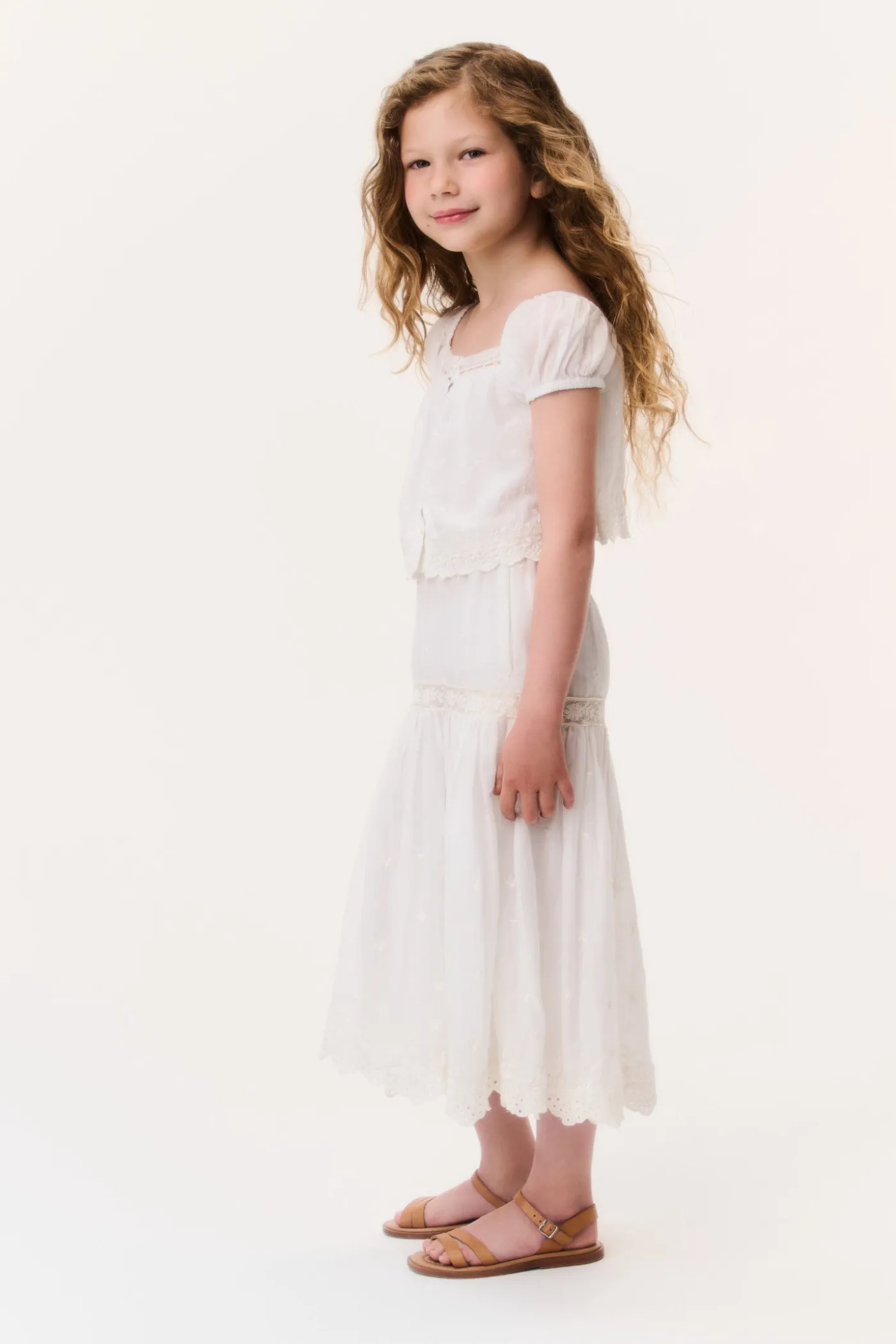 Little Girls Cotton Lace Leonna Top
