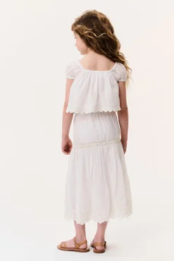 Little Girls Cotton Lace Norael Skirt