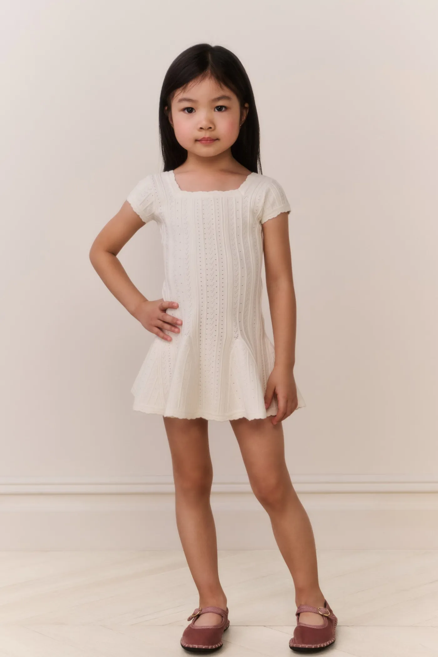 Little Girls Daffron Pointelle Dress