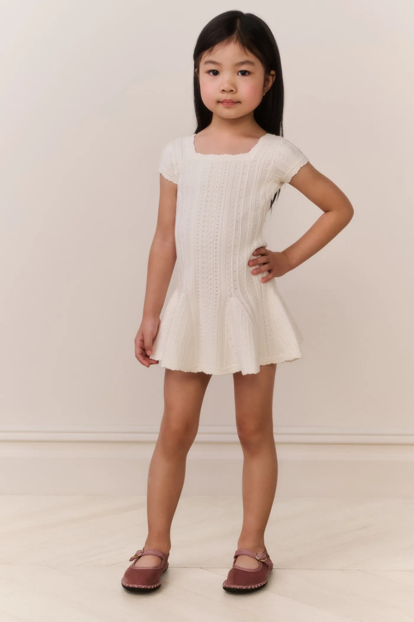 Little Girls Daffron Pointelle Dress