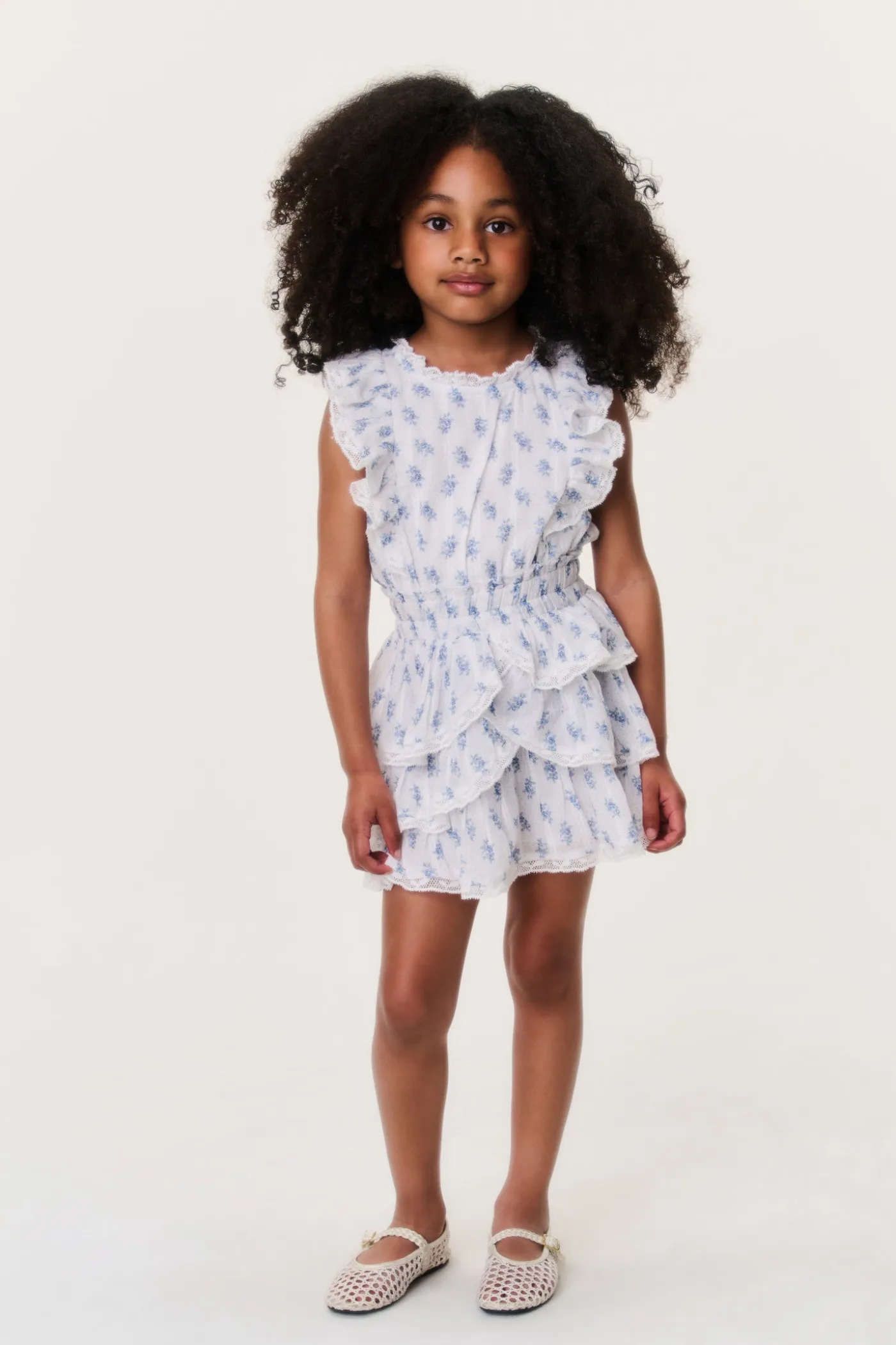 Little Girls Indigo Cloud Decker Dress