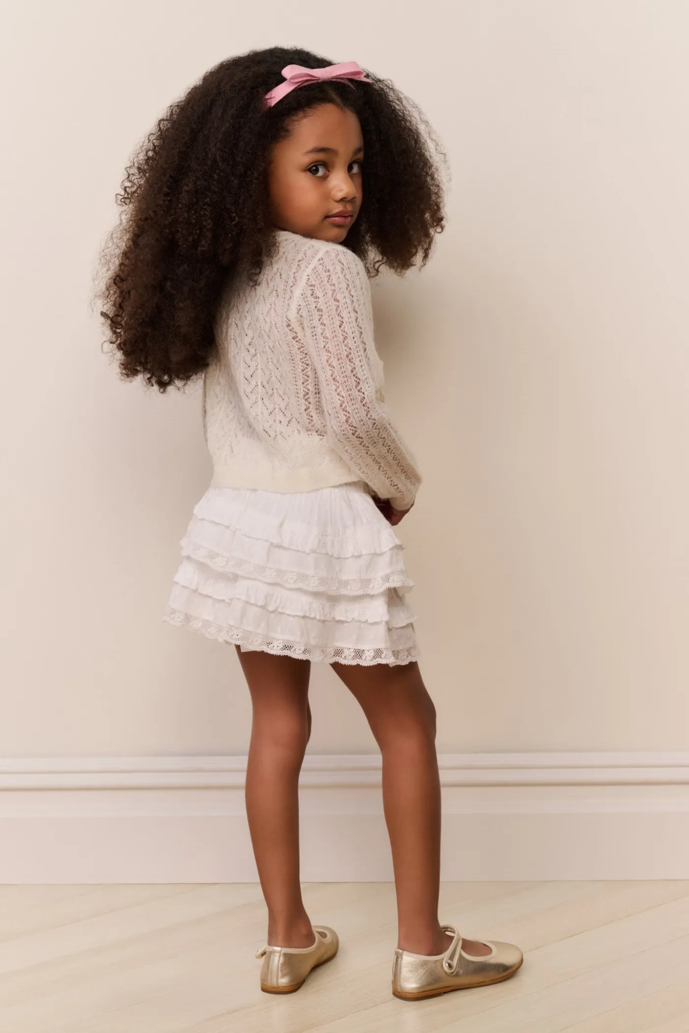 Little Girls Kena Alpaca-Wool Cardigan