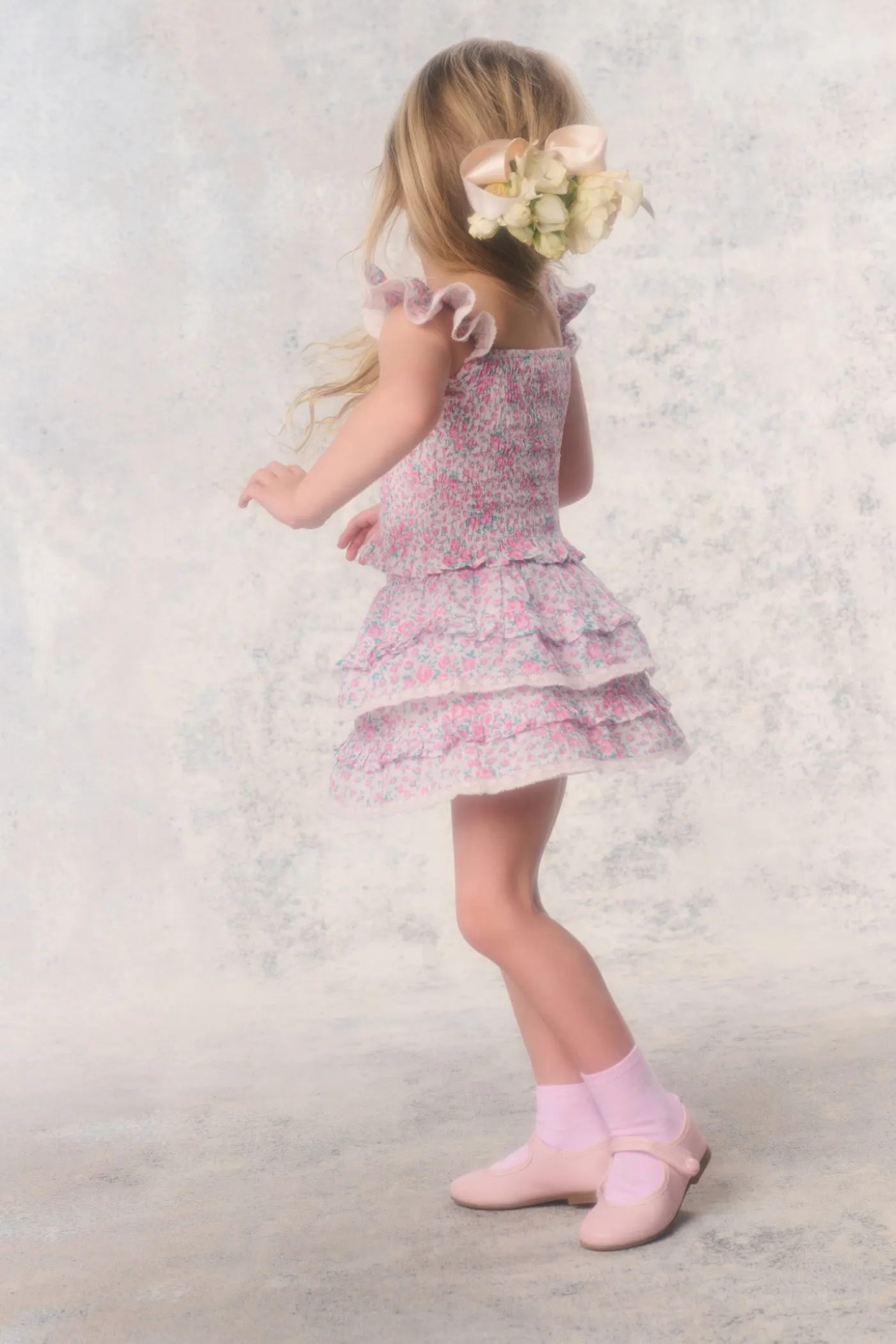 Little Girls Re-Edition Caspia Floral Top