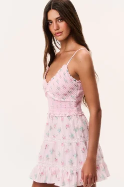 Lizzy Floral Cotton Mini Dress