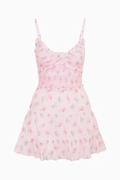 Lizzy Floral Cotton Mini Dress
