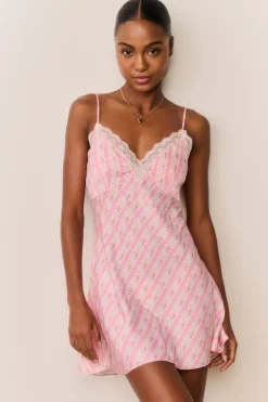Lorinda Heirloom Print Mini Slip Dress