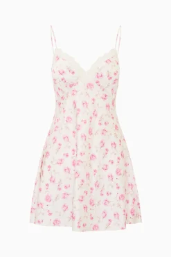 Lorinda Heirloom Print Mini Slip Dress