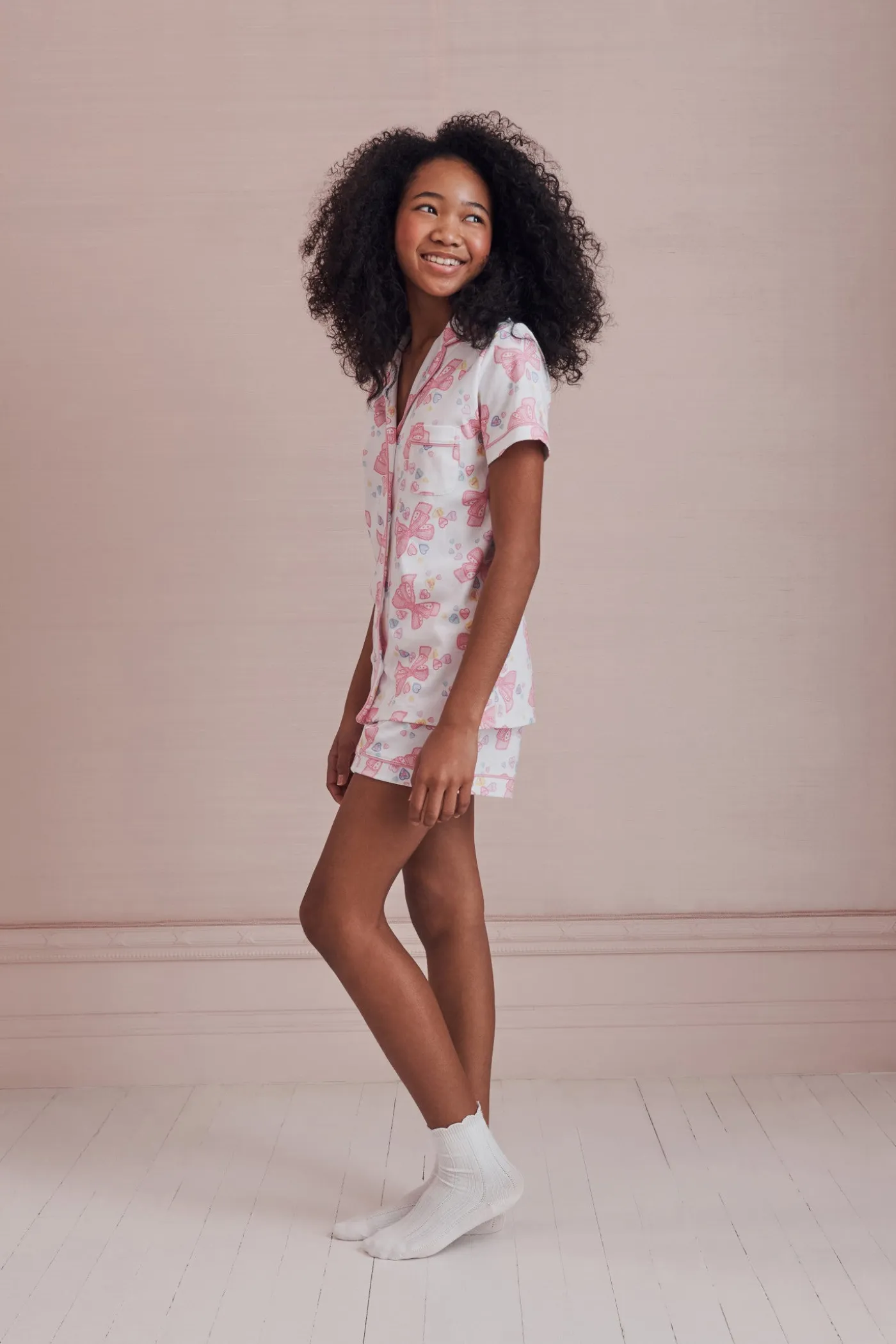 LoveShackFancy x Roller Rabbit Doily Beux Women's Polo Pajama Set