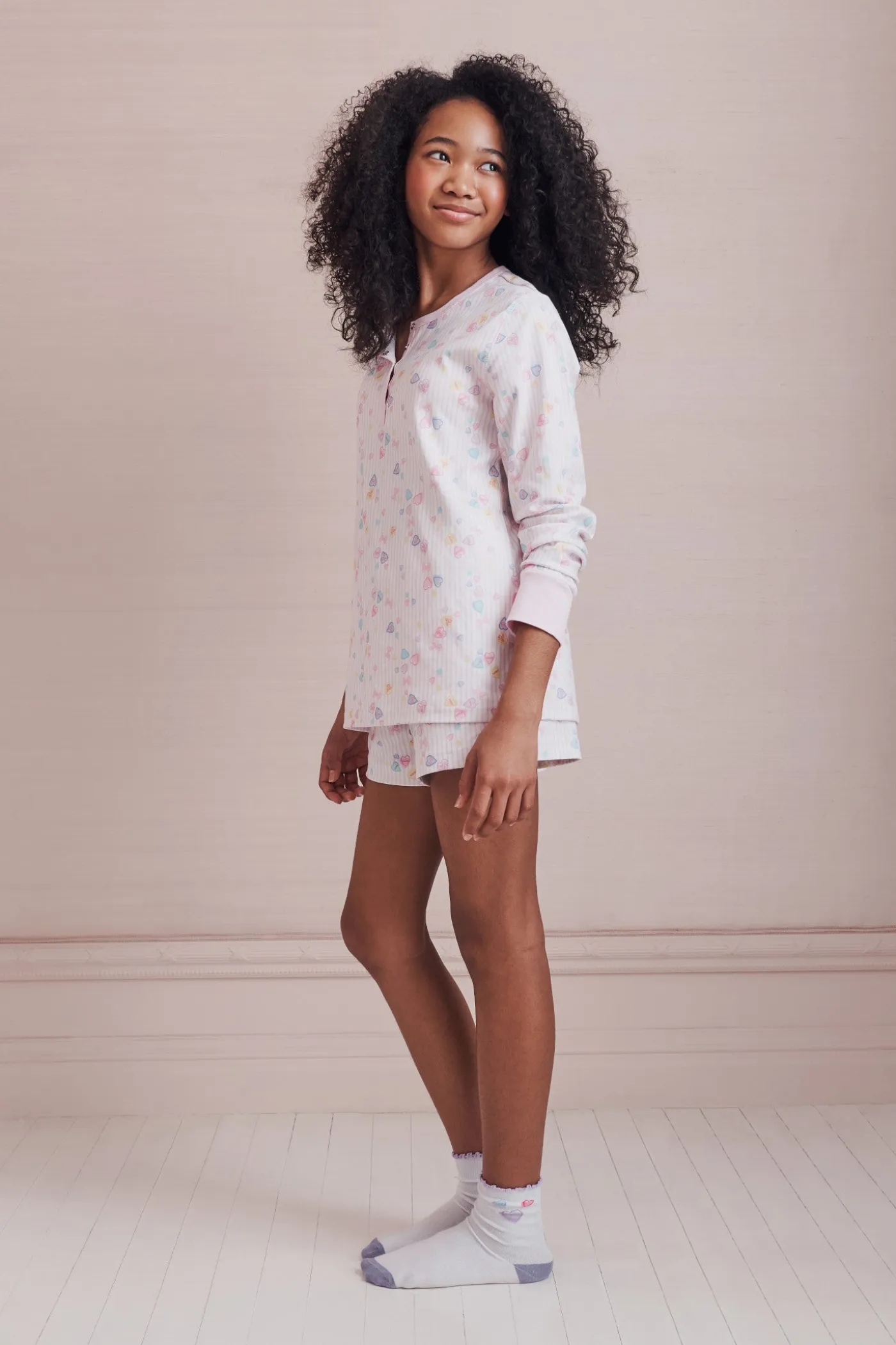 LoveShackFancy x Roller Rabbit Heart Stripe Hunter Pajama