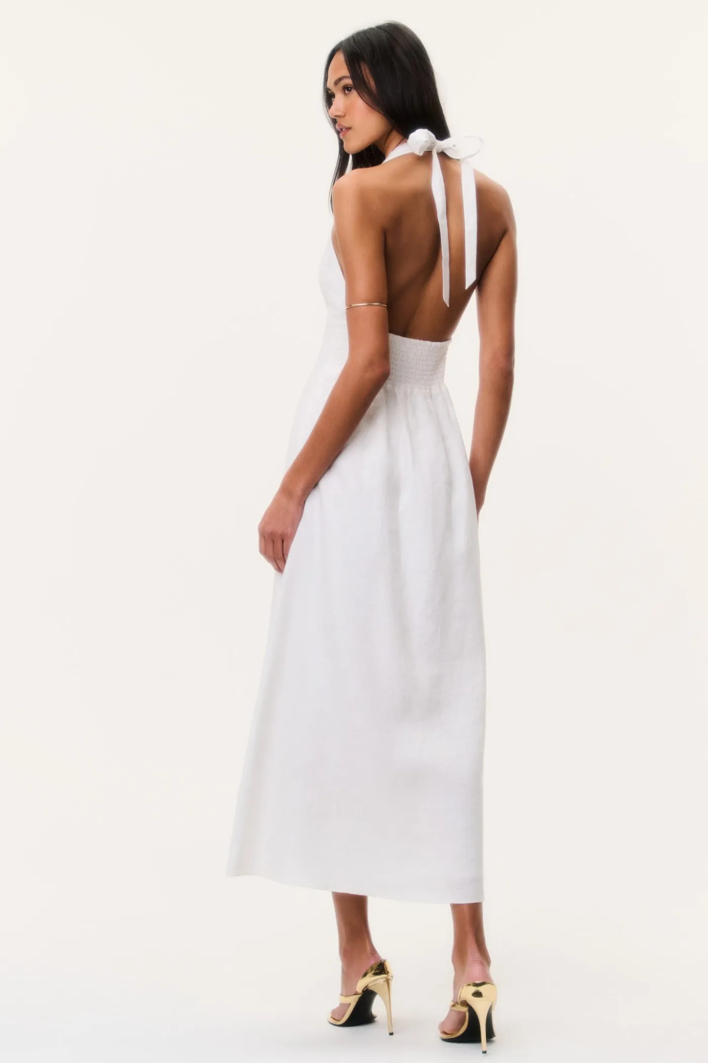 Lovis Linen Halter Maxi Dress