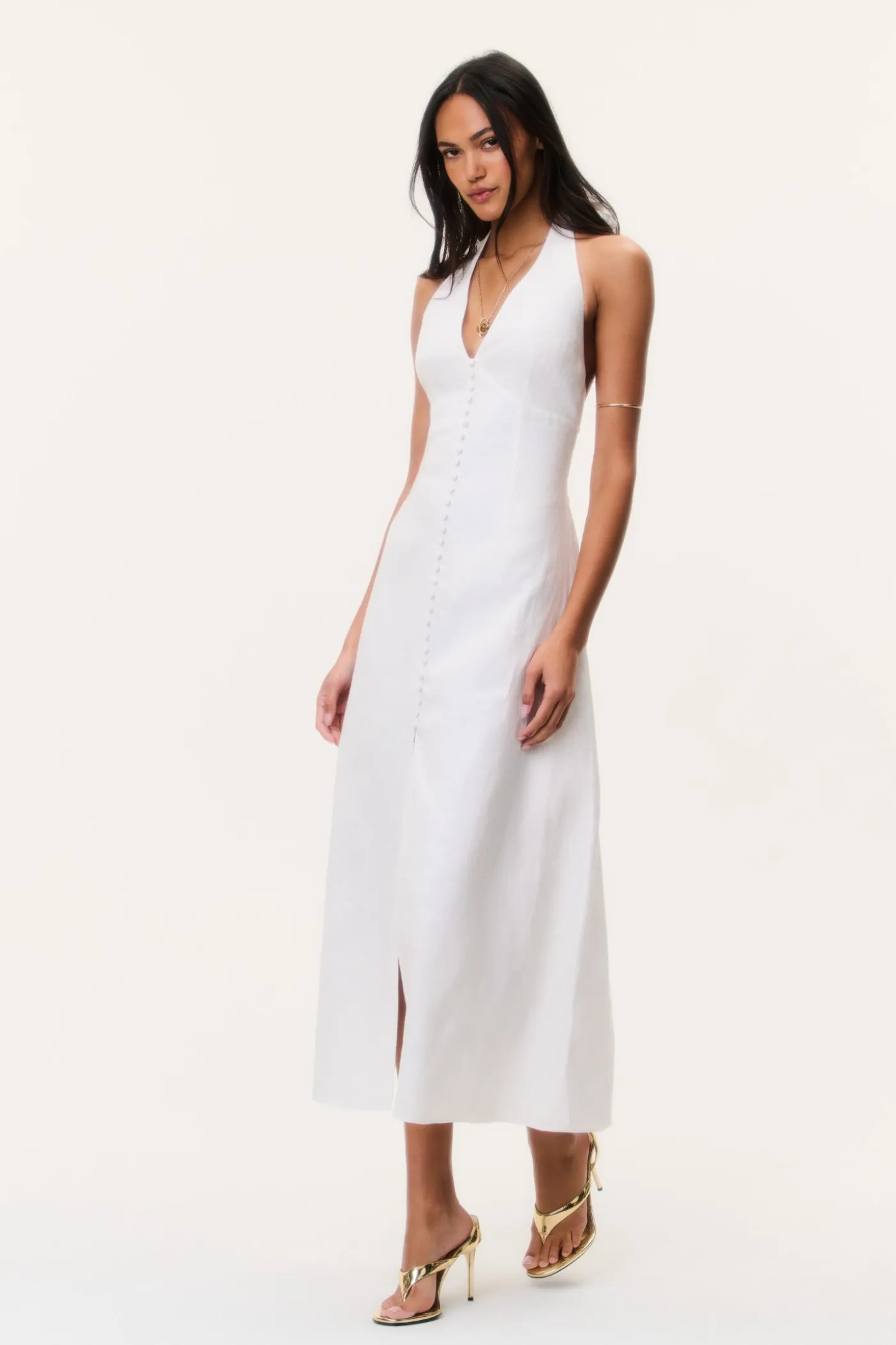 Lovis Linen Halter Maxi Dress