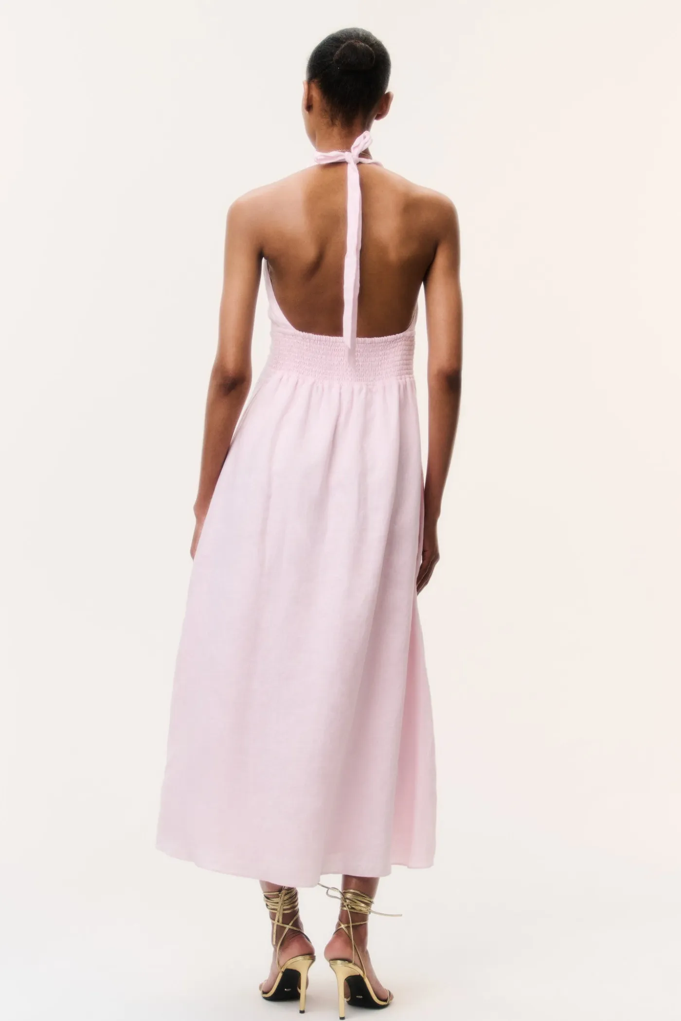 Lovis Linen Halter Maxi Dress