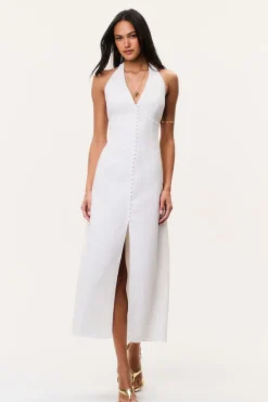 Lovis Linen Halter Maxi Dress