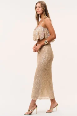 Lyndy Sequin Maxi Skirt
