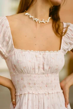 Lyssara Floral Cotton Maxi Dress