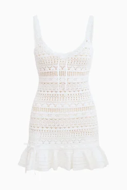 Madiya Crochet Cotton Mini Dress