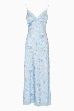Manuela Heirloom Print Maxi Slip Dress