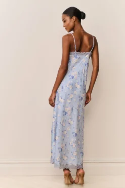 Manuela Heirloom Print Maxi Slip Dress