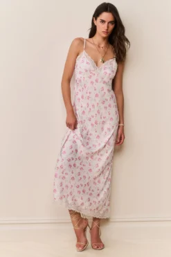 Manuela Heirloom Print Maxi Slip Dress