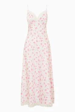 Manuela Heirloom Print Maxi Slip Dress
